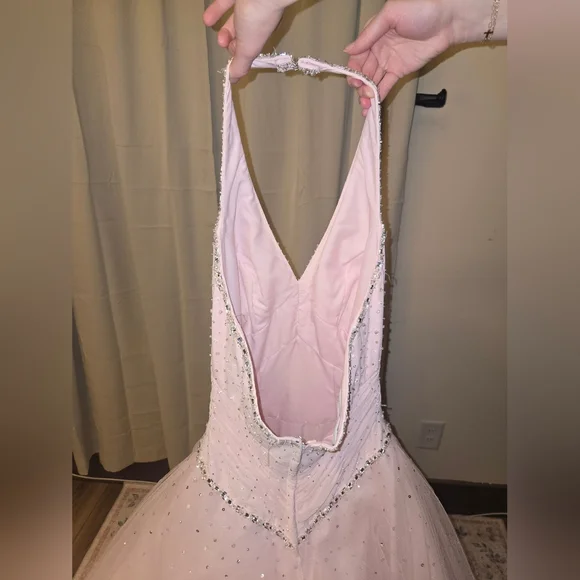 Morilee by Madeline Gardner Blush Tulle Ballgown | Prom Formal 0–2 - Picture 7 of 15